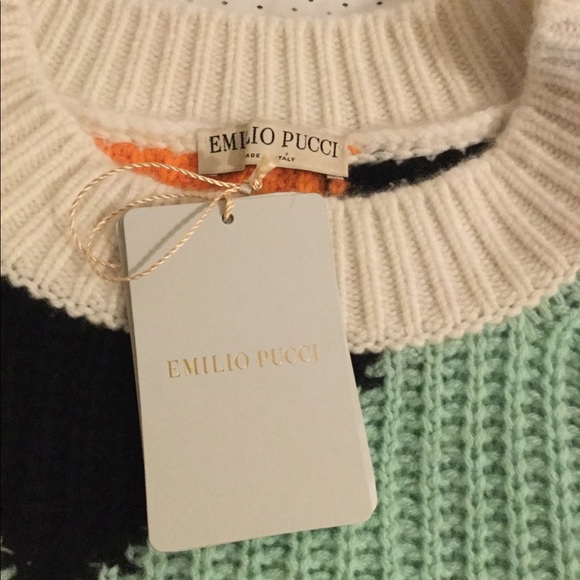 NWT Emilio Pucci Cashmere Sweater - Picture 5 of 8